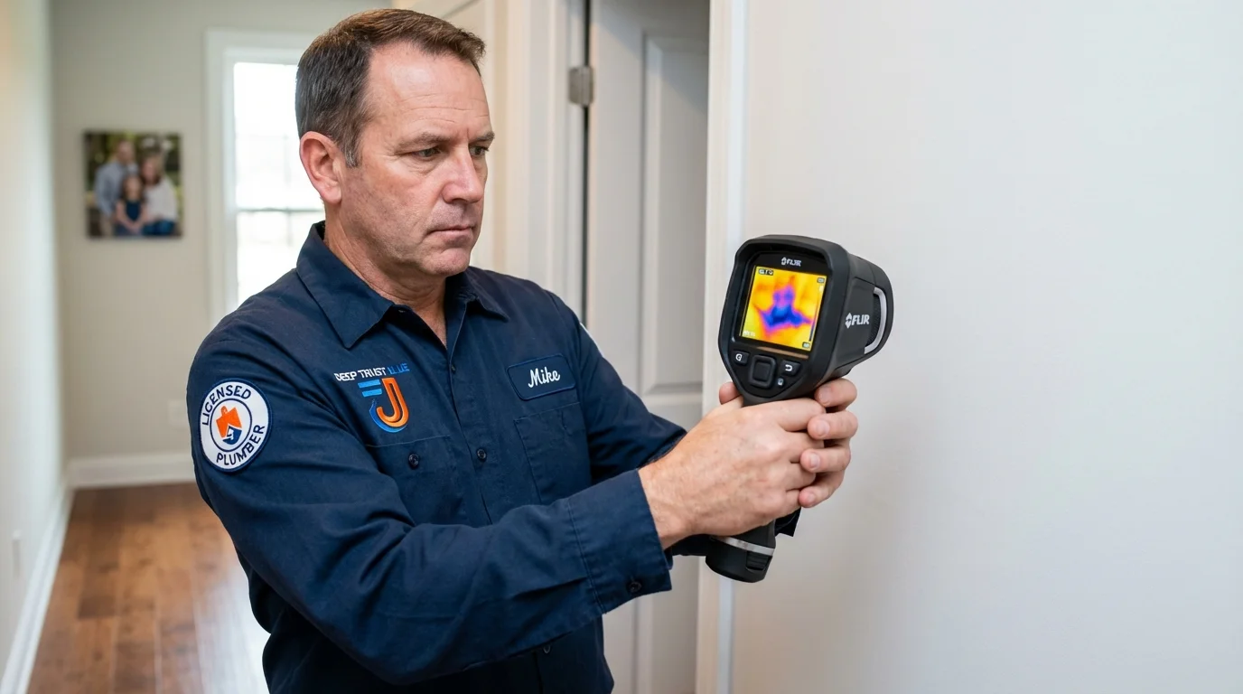 Thermal imaging leak detection by Johns Plumbing LLC in Red Lake Falls